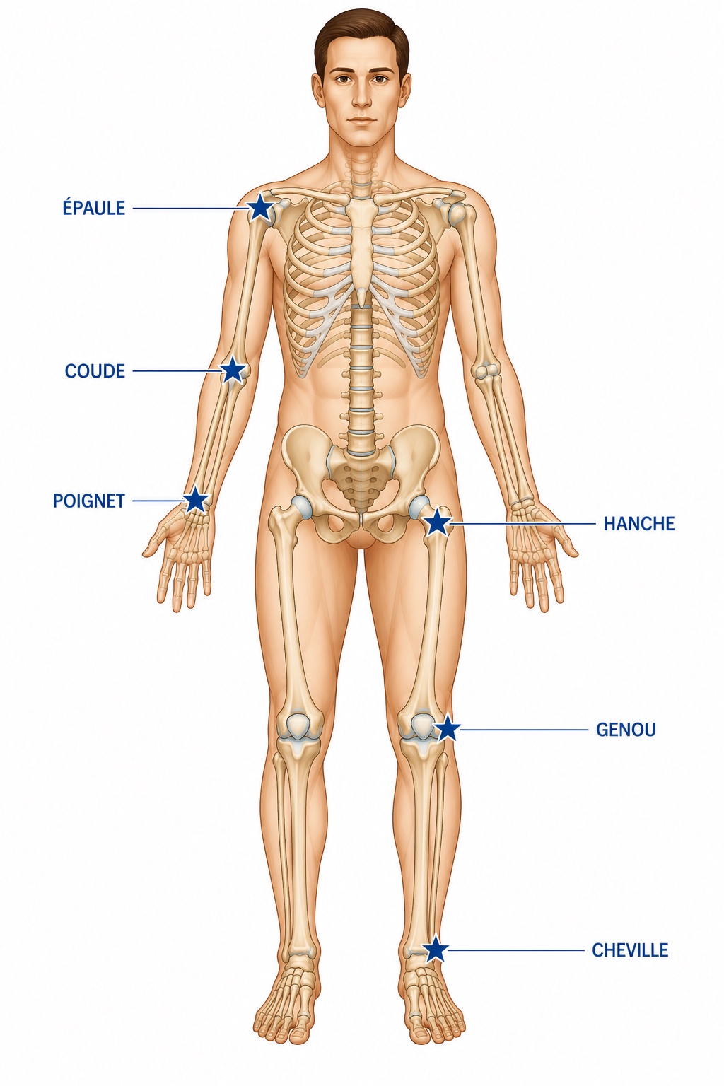 Schéma anatomique des articulations – IMCSM